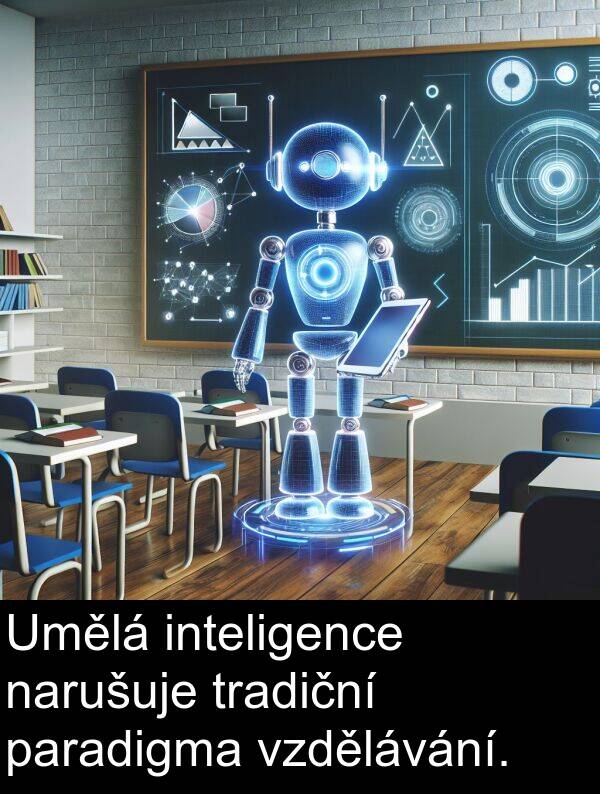 inteligence: Umělá inteligence narušuje tradiční paradigma vzdělávání.