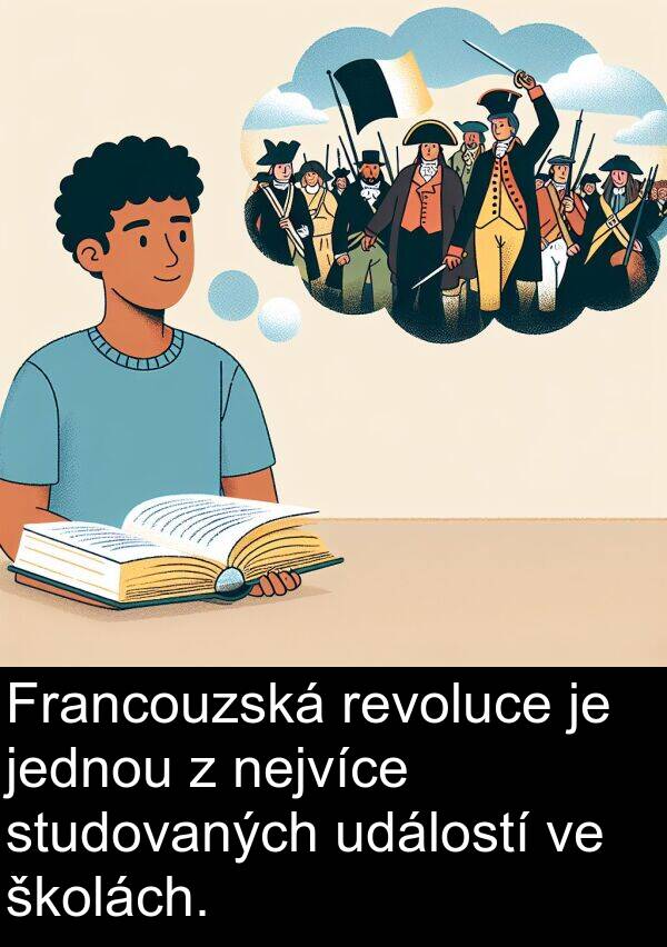 školách: Francouzská revoluce je jednou z nejvíce studovaných událostí ve školách.