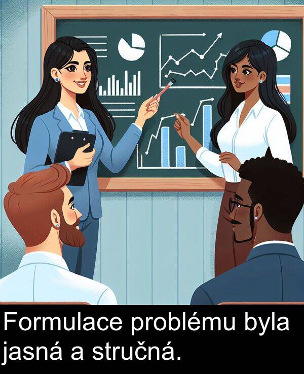 jasná: Formulace problému byla jasná a stručná.