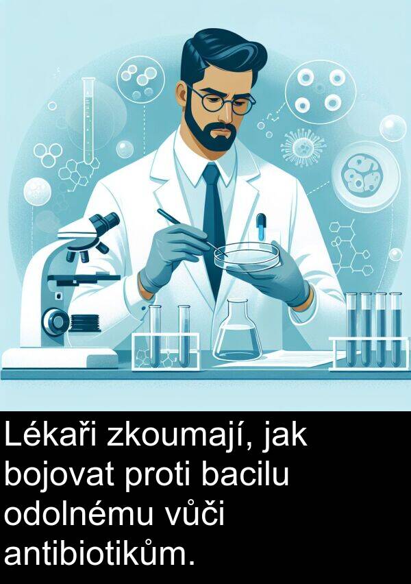 antibiotikům: Lékaři zkoumají, jak bojovat proti bacilu odolnému vůči antibiotikům.