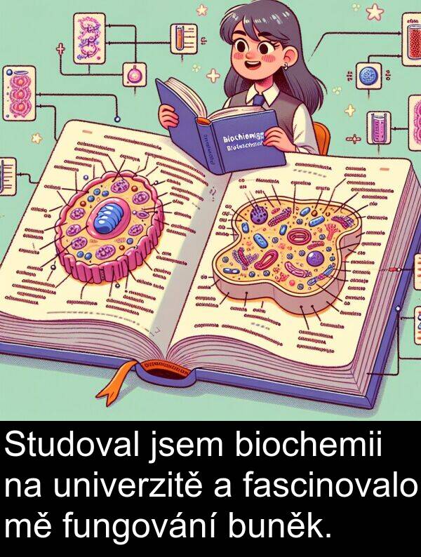 fungování: Studoval jsem biochemii na univerzitě a fascinovalo mě fungování buněk.