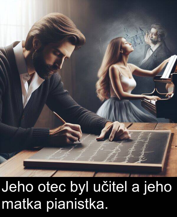 matka: Jeho otec byl učitel a jeho matka pianistka.