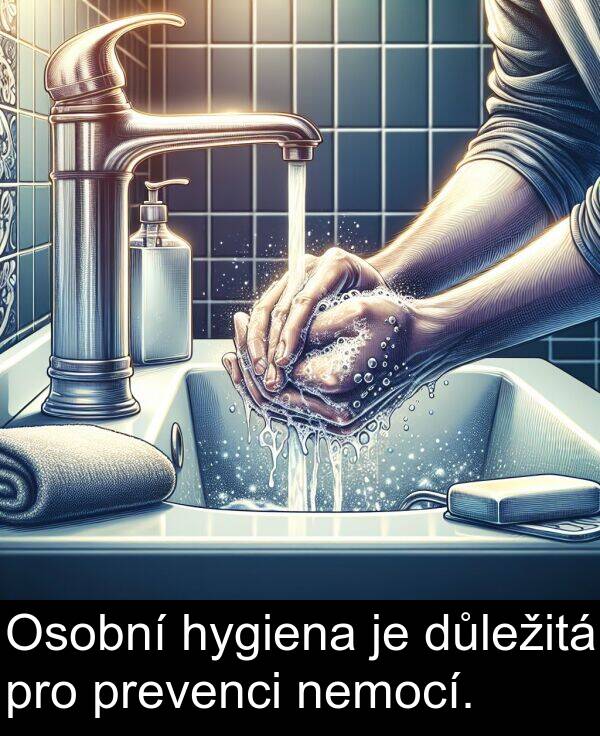 prevenci: Osobní hygiena je důležitá pro prevenci nemocí.