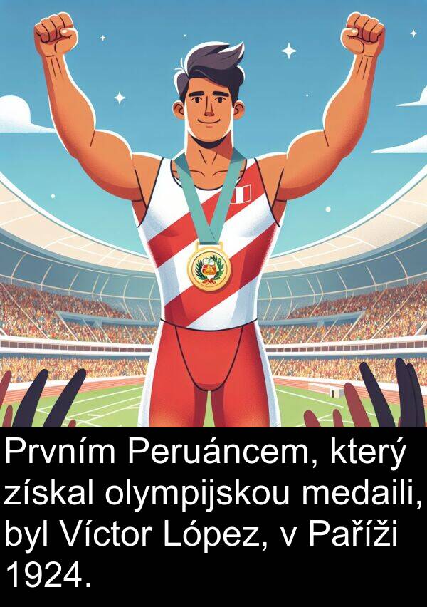 medaili: Prvním Peruáncem, který získal olympijskou medaili, byl Víctor López, v Paříži 1924.