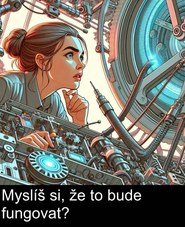 fungovat: Myslíš si, že to bude fungovat?