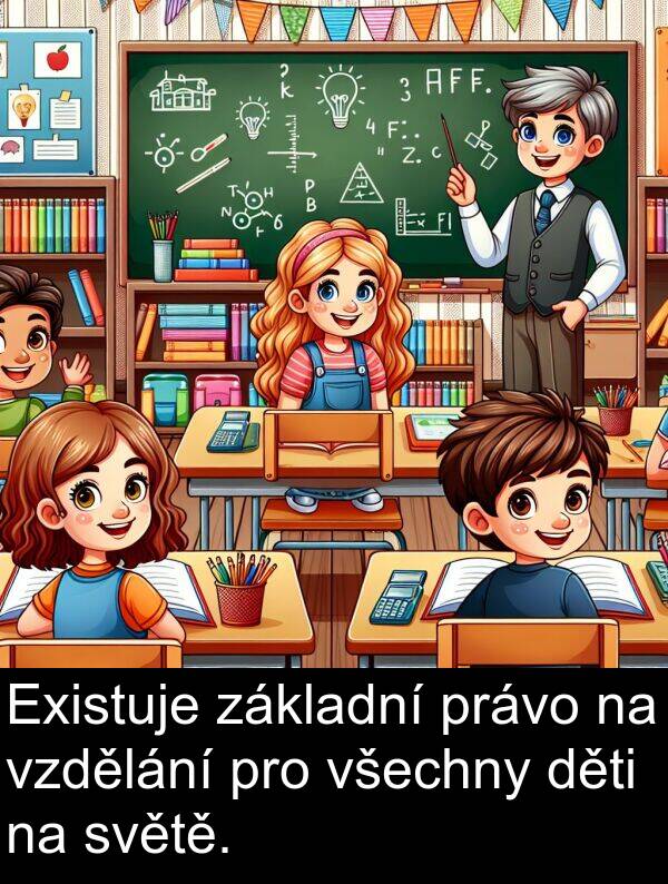 základní: Existuje základní právo na vzdělání pro všechny děti na světě.