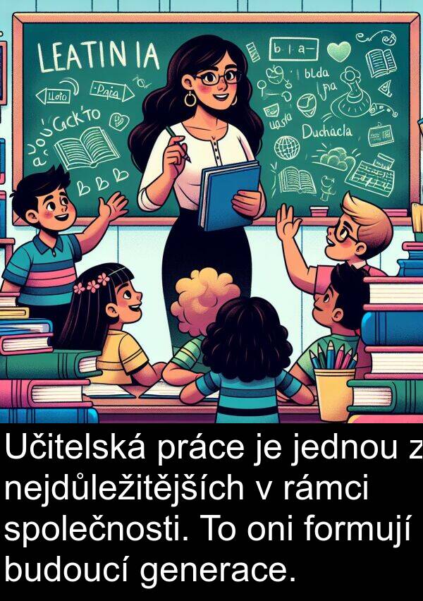 formují: Učitelská práce je jednou z nejdůležitějších v rámci společnosti. To oni formují budoucí generace.