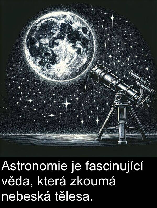 tělesa: Astronomie je fascinující věda, která zkoumá nebeská tělesa.