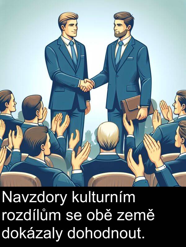 země: Navzdory kulturním rozdílům se obě země dokázaly dohodnout.