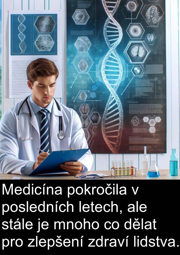 letech: Medicína pokročila v posledních letech, ale stále je mnoho co dělat pro zlepšení zdraví lidstva.