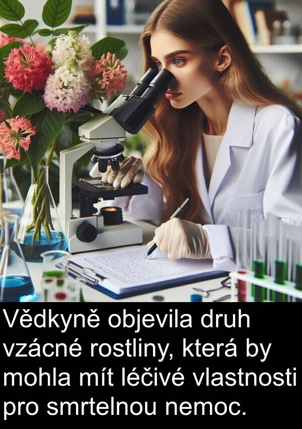 léčivé: Vědkyně objevila druh vzácné rostliny, která by mohla mít léčivé vlastnosti pro smrtelnou nemoc.