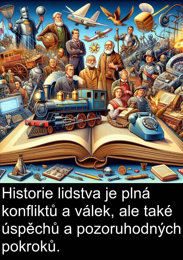 lidstva: Historie lidstva je plná konfliktů a válek, ale také úspěchů a pozoruhodných pokroků.