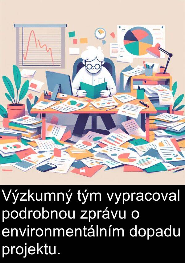 podrobnou: Výzkumný tým vypracoval podrobnou zprávu o environmentálním dopadu projektu.