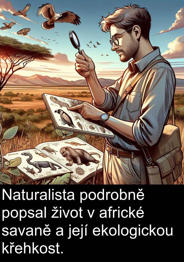 život: Naturalista podrobně popsal život v africké savaně a její ekologickou křehkost.