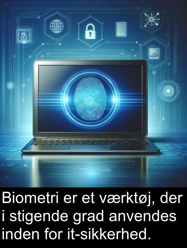 værktøj: Biometri er et værktøj, der i stigende grad anvendes inden for it-sikkerhed.