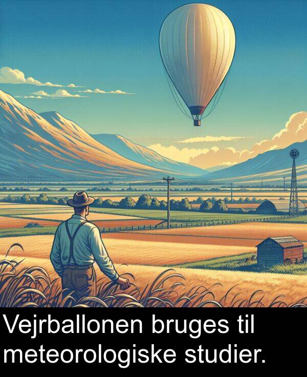 meteorologiske: Vejrballonen bruges til meteorologiske studier.