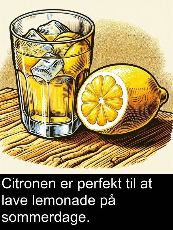 perfekt: Citronen er perfekt til at lave lemonade på sommerdage.