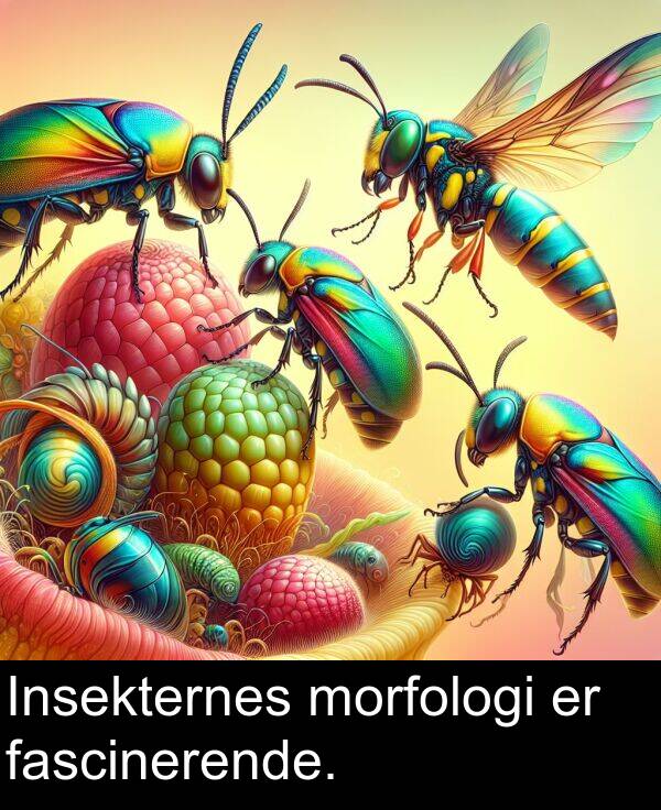 fascinerende: Insekternes morfologi er fascinerende.