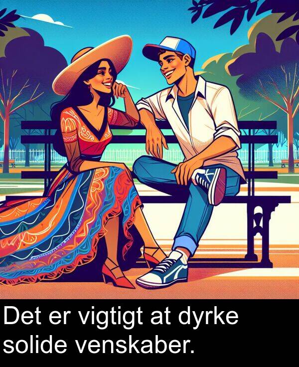 venskaber: Det er vigtigt at dyrke solide venskaber.