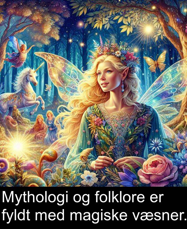 magiske: Mythologi og folklore er fyldt med magiske væsner.