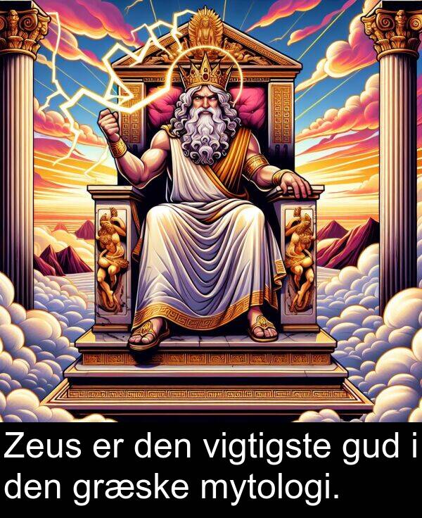 mytologi: Zeus er den vigtigste gud i den græske mytologi.