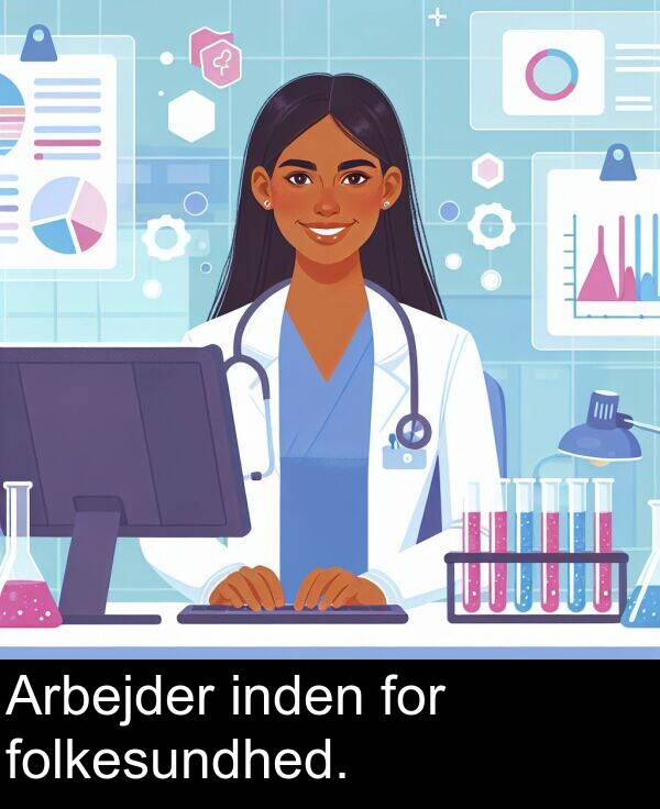 for: Arbejder inden for folkesundhed.