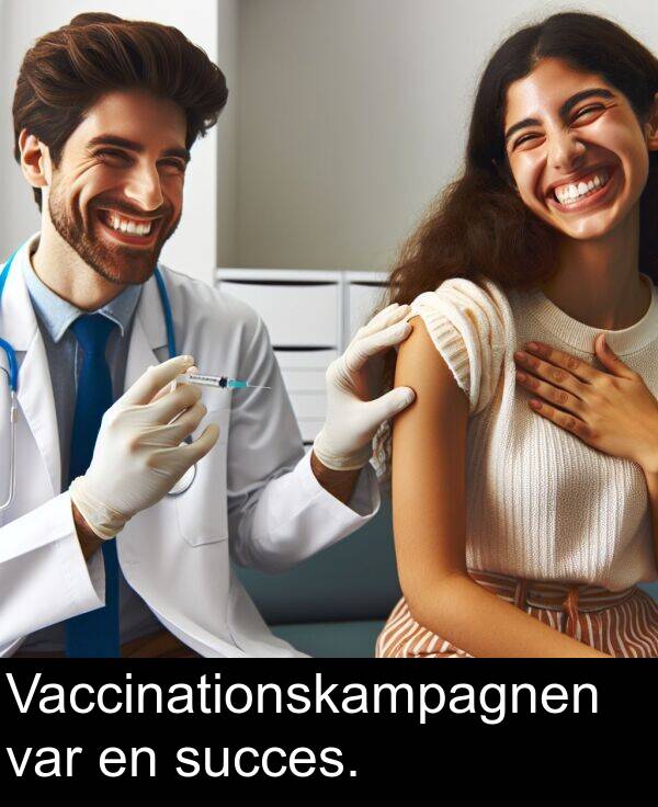 var: Vaccinationskampagnen var en succes.