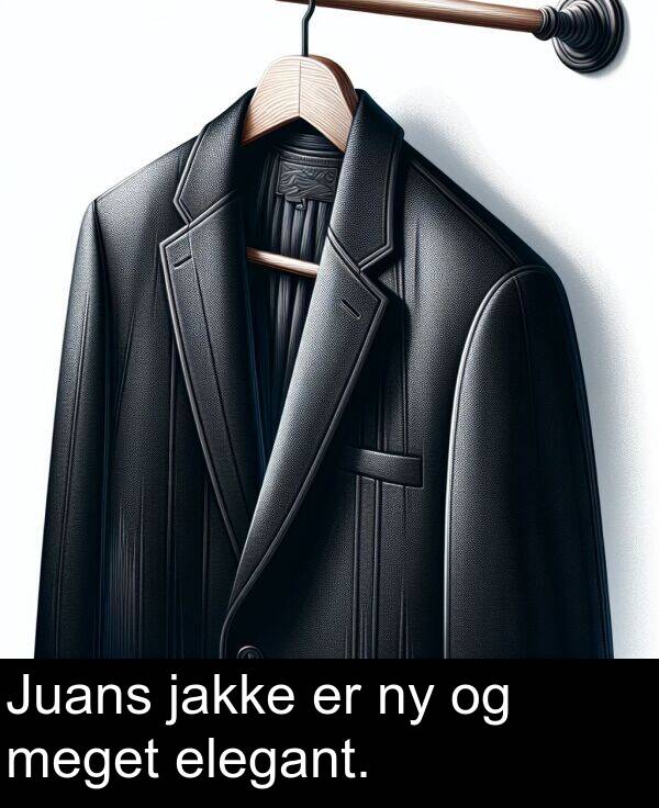 meget: Juans jakke er ny og meget elegant.