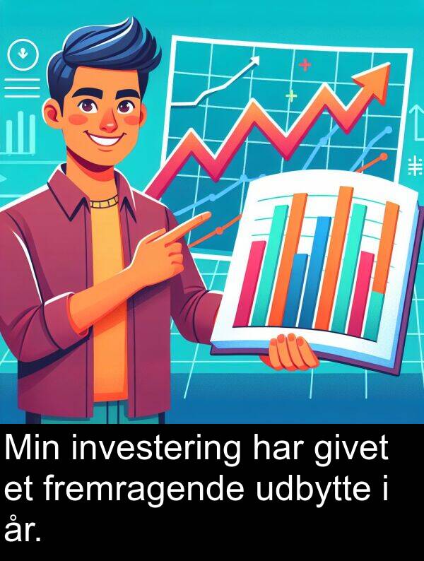 givet: Min investering har givet et fremragende udbytte i år.