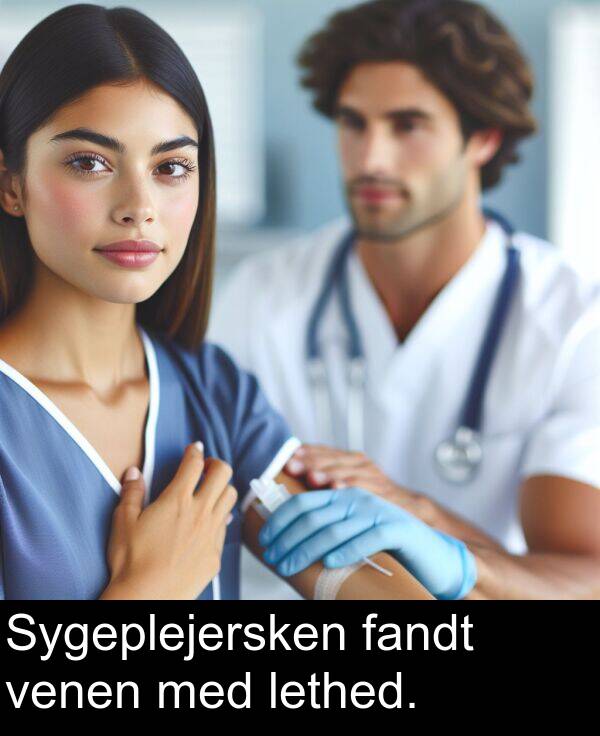 fandt: Sygeplejersken fandt venen med lethed.