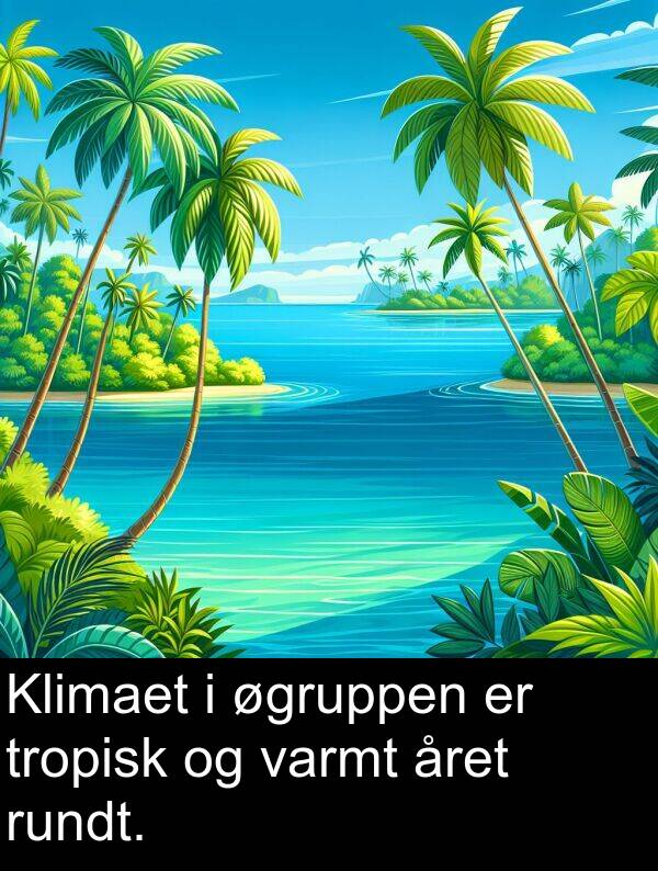 varmt: Klimaet i øgruppen er tropisk og varmt året rundt.