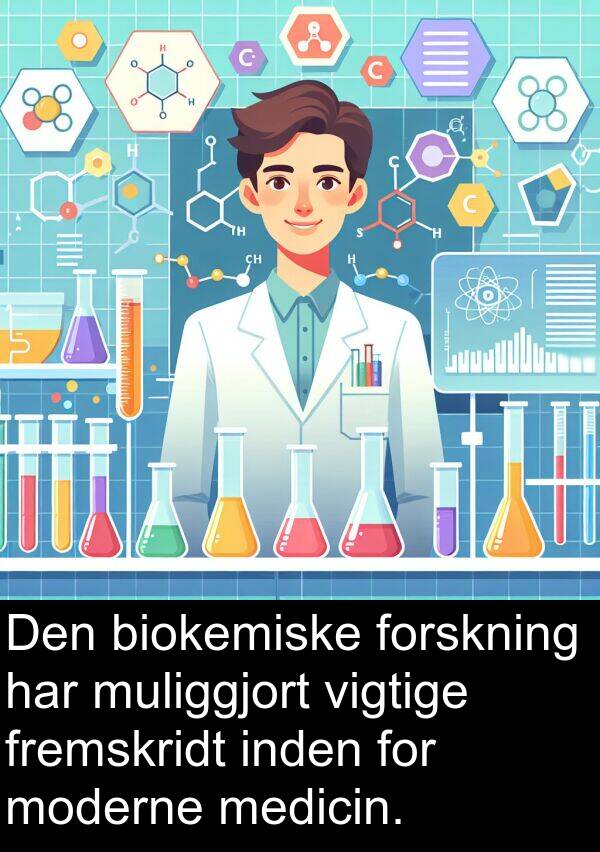 medicin: Den biokemiske forskning har muliggjort vigtige fremskridt inden for moderne medicin.