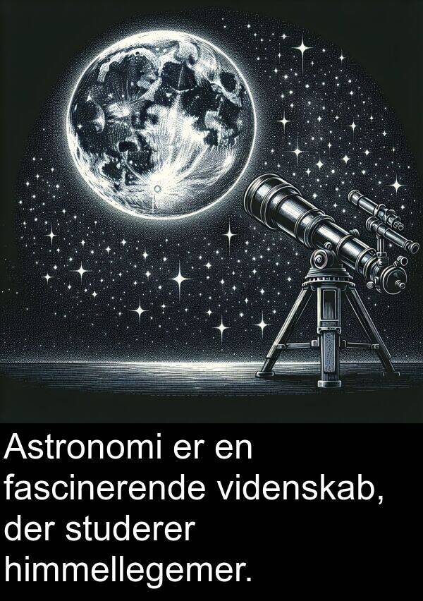 fascinerende: Astronomi er en fascinerende videnskab, der studerer himmellegemer.