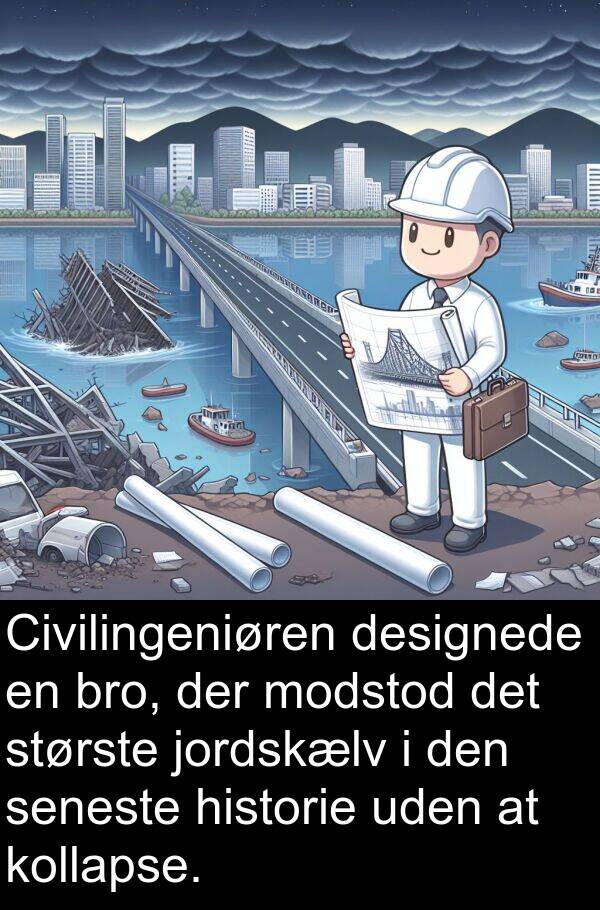 designede: Civilingeniøren designede en bro, der modstod det største jordskælv i den seneste historie uden at kollapse.