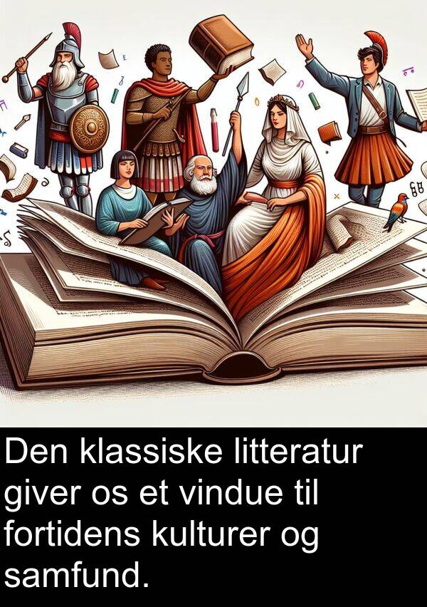 samfund: Den klassiske litteratur giver os et vindue til fortidens kulturer og samfund.