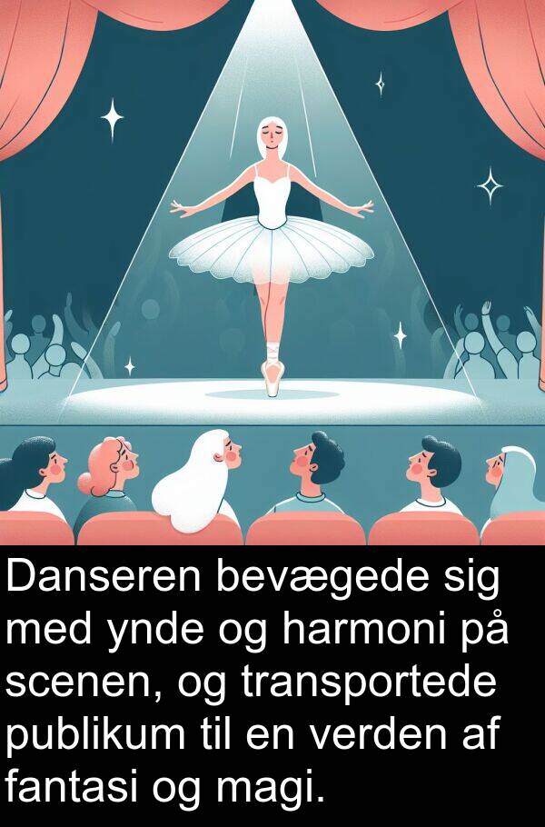 magi: Danseren bevægede sig med ynde og harmoni på scenen, og transportede publikum til en verden af fantasi og magi.