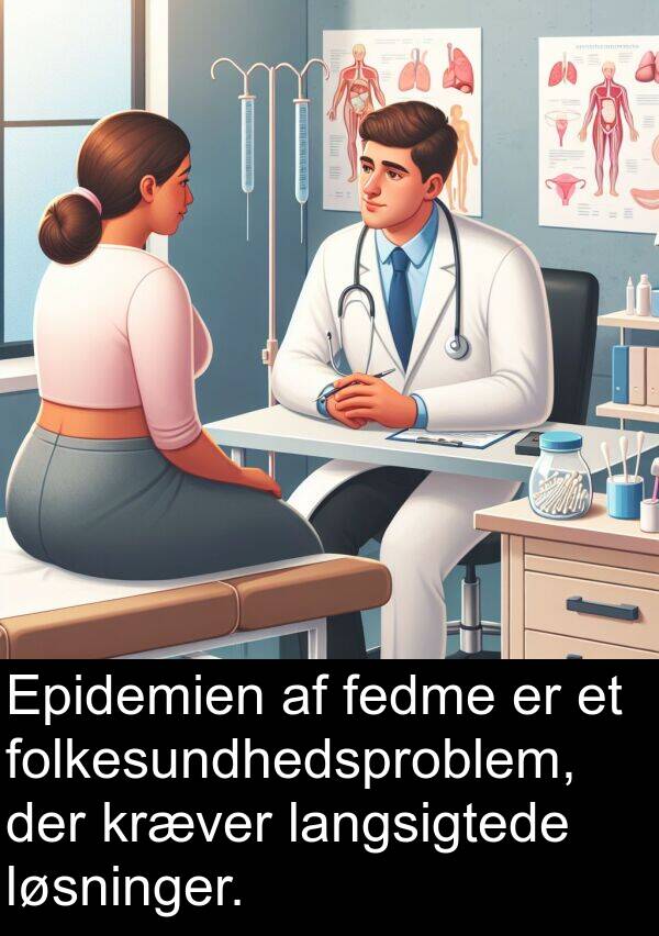 fedme: Epidemien af fedme er et folkesundhedsproblem, der kræver langsigtede løsninger.