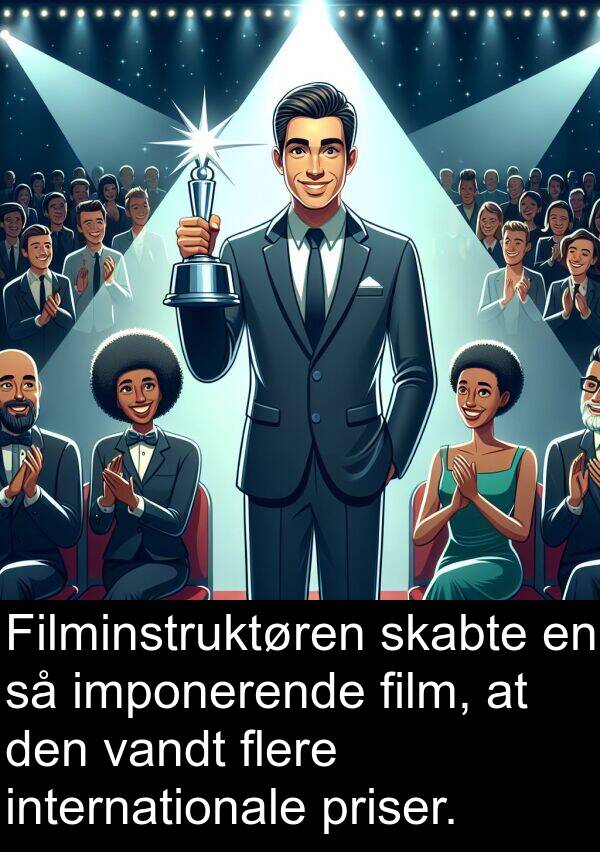 vandt: Filminstruktøren skabte en så imponerende film, at den vandt flere internationale priser.