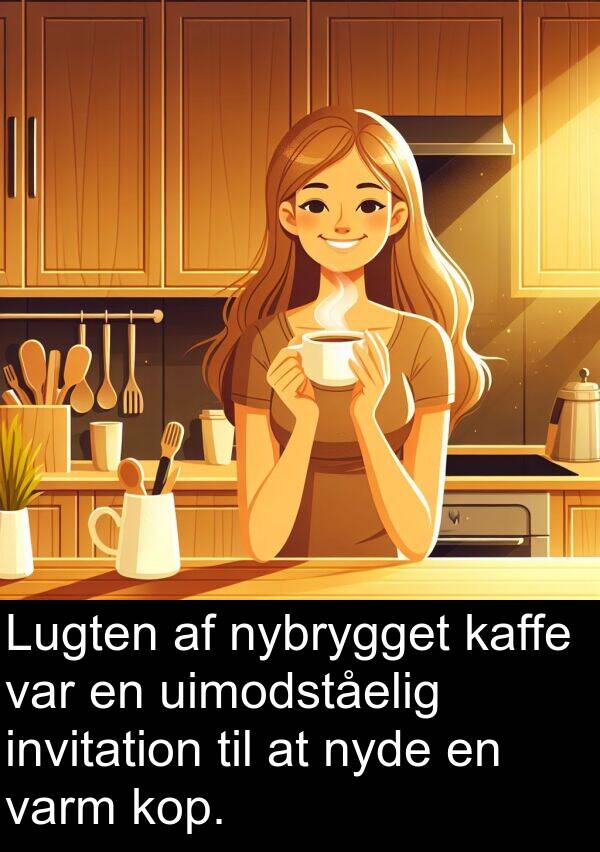 varm: Lugten af nybrygget kaffe var en uimodståelig invitation til at nyde en varm kop.