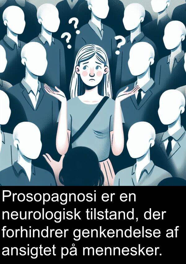 genkendelse: Prosopagnosi er en neurologisk tilstand, der forhindrer genkendelse af ansigtet på mennesker.