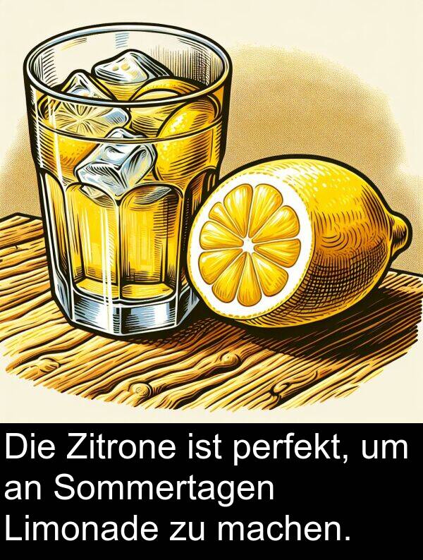 machen: Die Zitrone ist perfekt, um an Sommertagen Limonade zu machen.