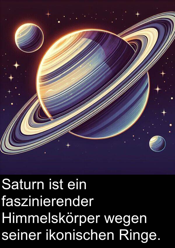 ikonischen: Saturn ist ein faszinierender Himmelskörper wegen seiner ikonischen Ringe.