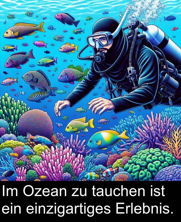 tauchen: Im Ozean zu tauchen ist ein einzigartiges Erlebnis.