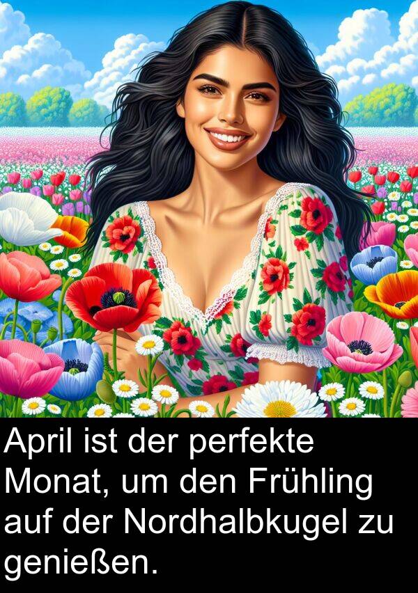 April: April ist der perfekte Monat, um den Frühling auf der Nordhalbkugel zu genießen.