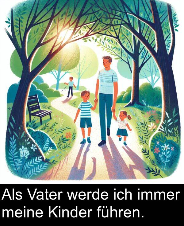 Kinder: Als Vater werde ich immer meine Kinder führen.