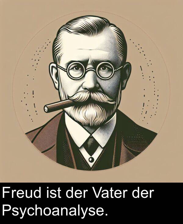 Freud: Freud ist der Vater der Psychoanalyse.