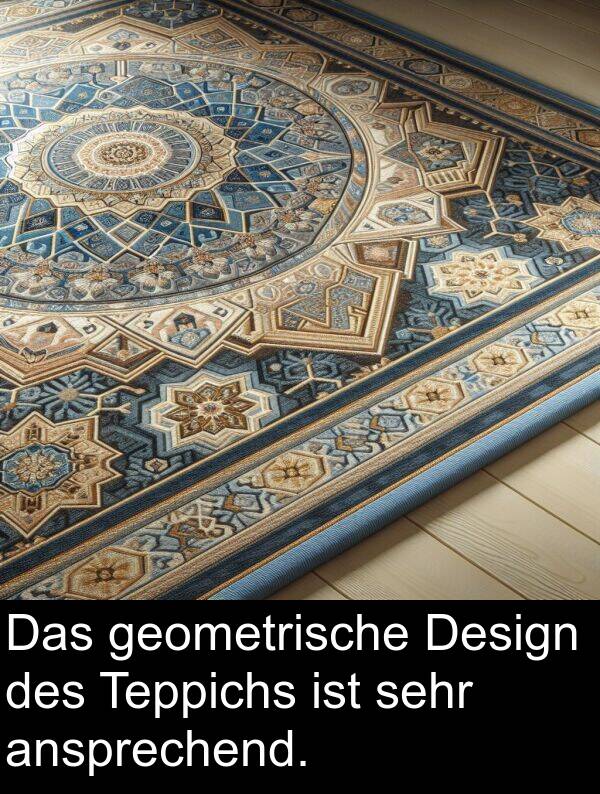 geometrische: Das geometrische Design des Teppichs ist sehr ansprechend.