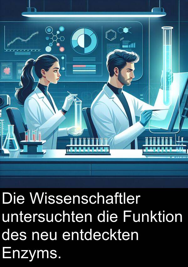 neu: Die Wissenschaftler untersuchten die Funktion des neu entdeckten Enzyms.