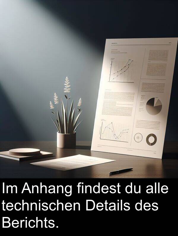 technischen: Im Anhang findest du alle technischen Details des Berichts.