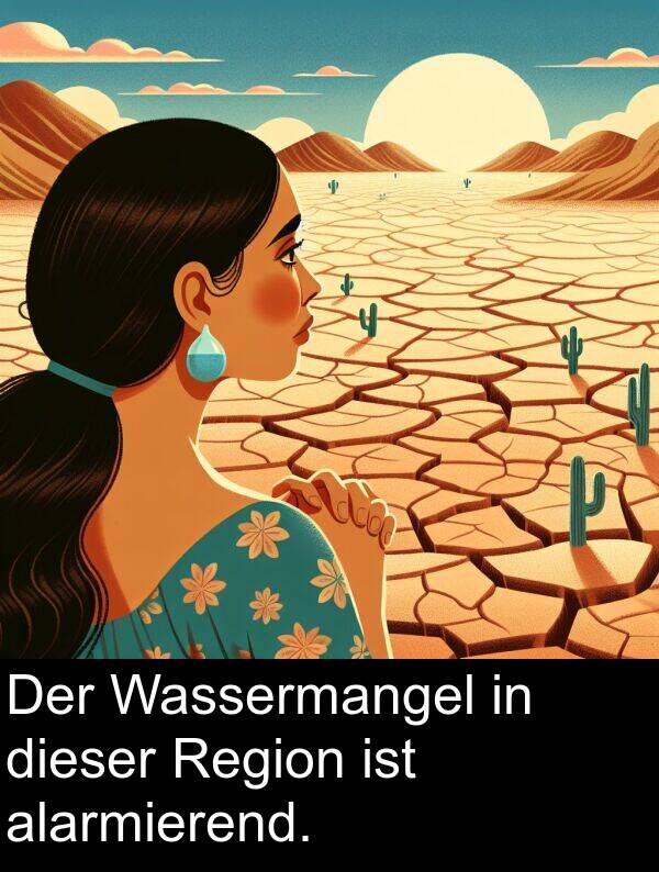 Region: Der Wassermangel in dieser Region ist alarmierend.